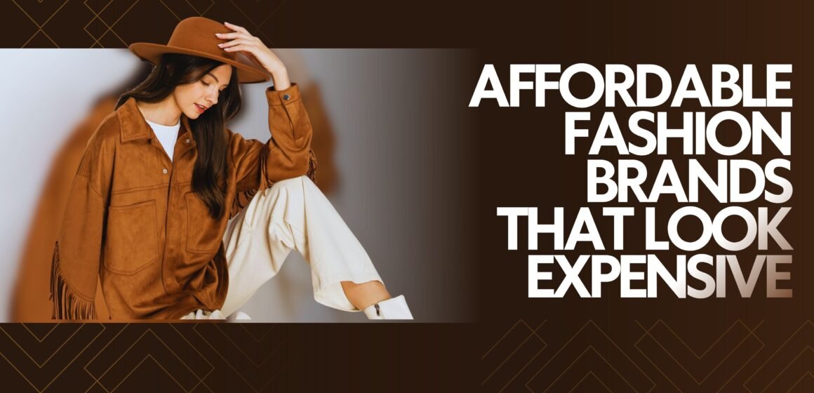 Brown And White Modern New Look Fashion Promotion Banner Affordable Fashion Brands That Look Expensive