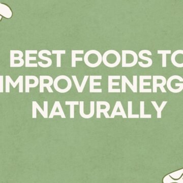 Green and White Illustrated Foods Health Presentation Best Foods to Improve Energy Naturally