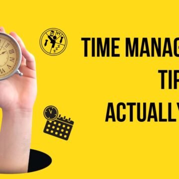 Yellow And Black Time Management YouTube Thumbnail Time Management Tips That Actually Work