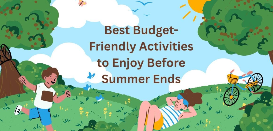 Green and Blue Illustrated Summer Presentation Best Budget-Friendly Activities to Enjoy Before Summer Ends
