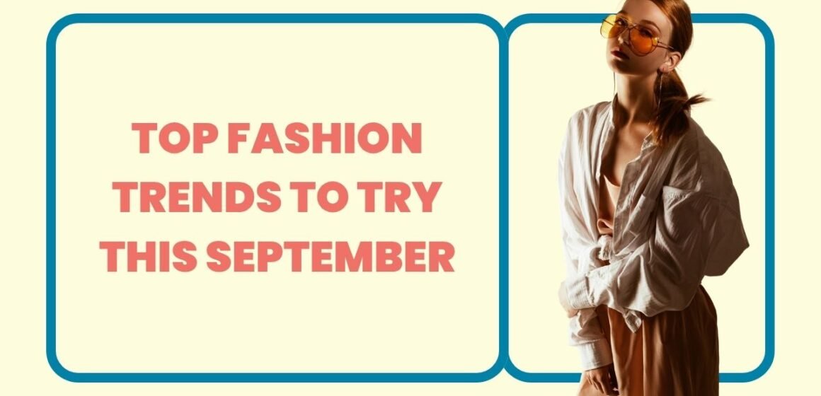 Pink and Blue Fashion Trends YouTube Thumbnail Top Fashion Trends to Try This September